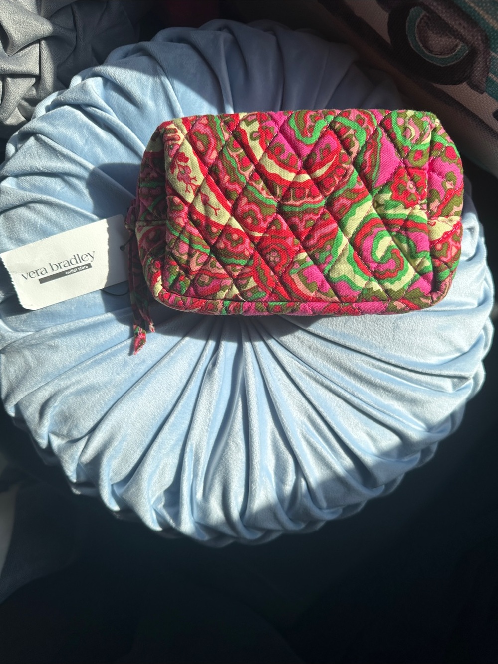 Vera Bradley Capri Pink Essential Small Cosmetic Bag